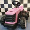 Barntraktor 6V – 1 person, rosa