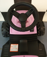 Barntraktor 6V – 1 person, rosa