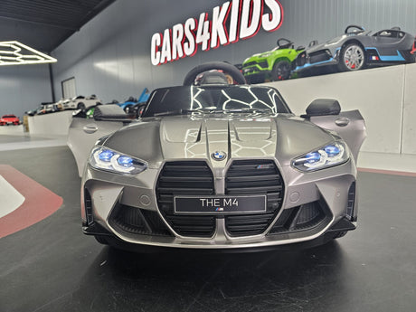 Elektrisk børnebil BMW M4 12 volt metallic grå