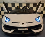 Lamborghini Aventador 2-personers 24 volt med drift hvid