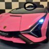Lamborghini Sian 12V elbil för barn – 1 person, rosa