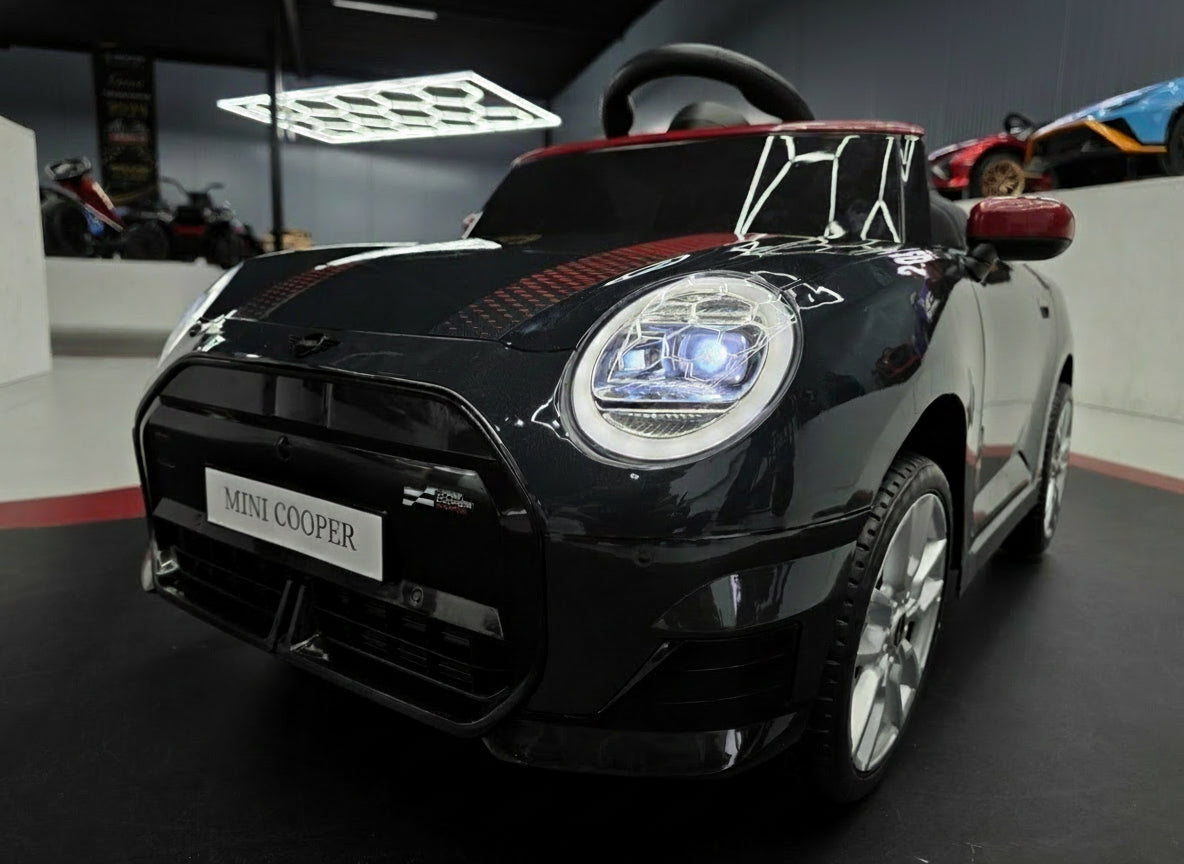MINI Cooper S 12V elbil för barn – 1 person, metallic svart