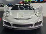 Porsche RUF 24V elbil för barn – 2 personer, metallic silver