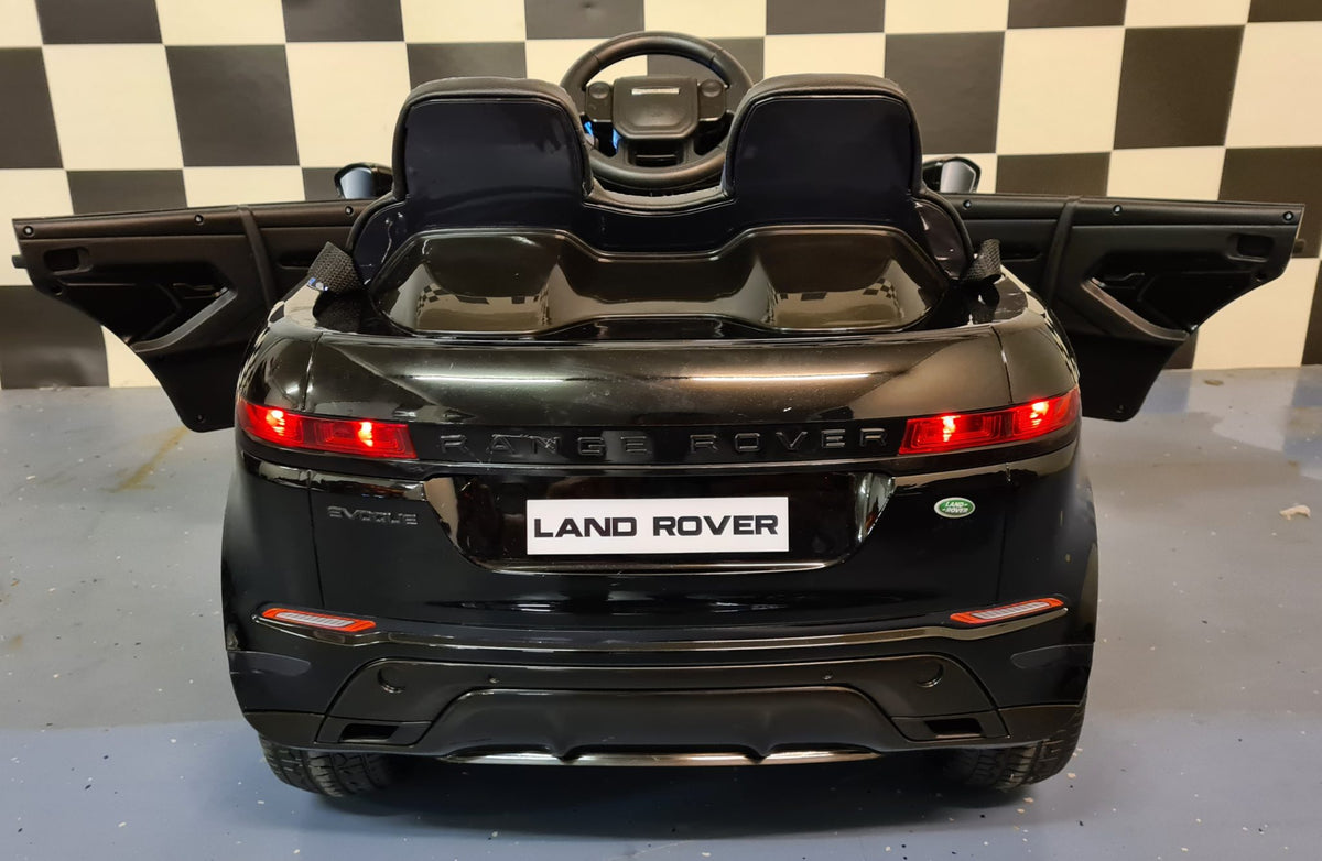 Range Rover Evoque 4x4 12V elbil til børn – 1 person, sort