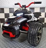 Spyder polismotorcykel 12V för barn