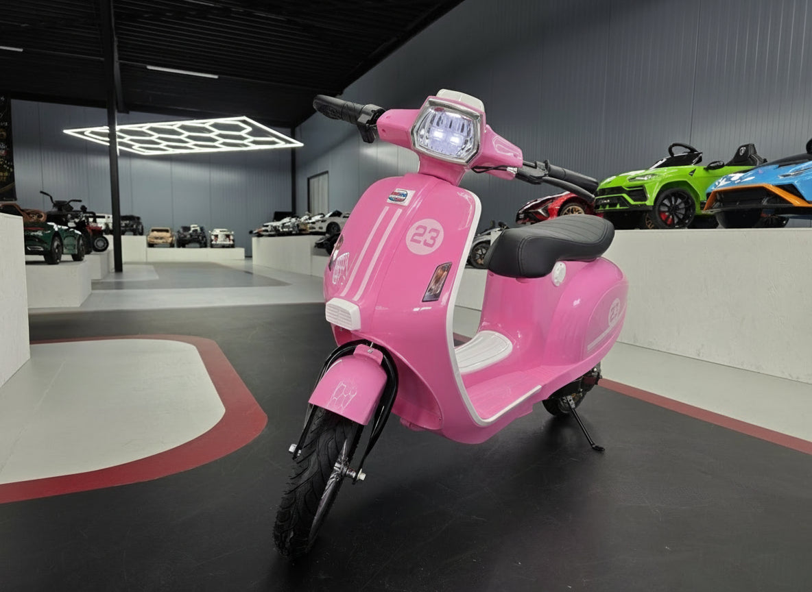 Barnscooter 24V – rosa