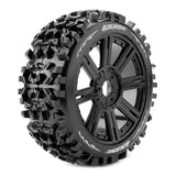 Tire &amp; Wheel B-PIONEER 1/8 Buggy Soft Black (2)