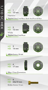 Tires &amp; Wheels SC-GROOVE (Removable Hex 4pcs) Soft (2)