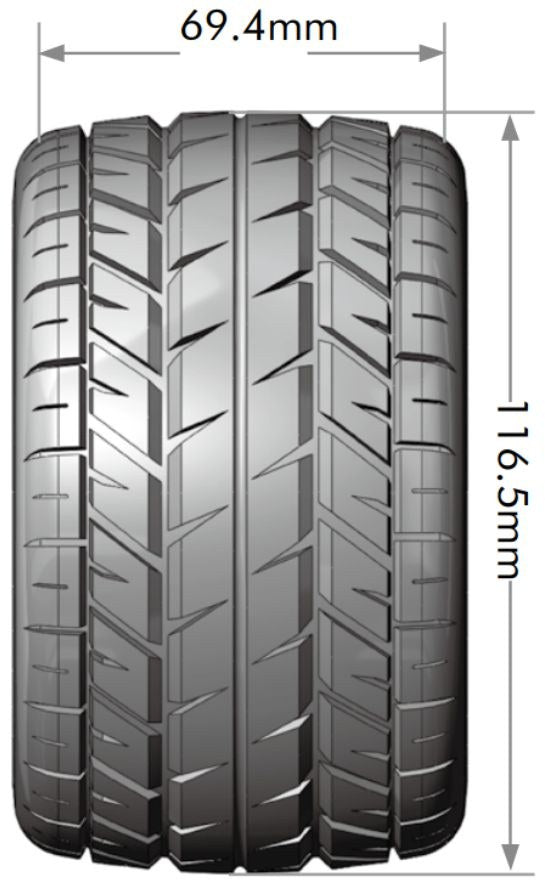 Tires &amp; Wheels MT-ROCKET 1/10 Soft (Removable 12, 14 &amp; 17mm Hex) (2)