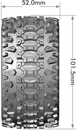 Tires &amp; Wheels ST-UPHILL 1/10 Soft (Removable 12, 14 &amp; 17mm Hex) (2)