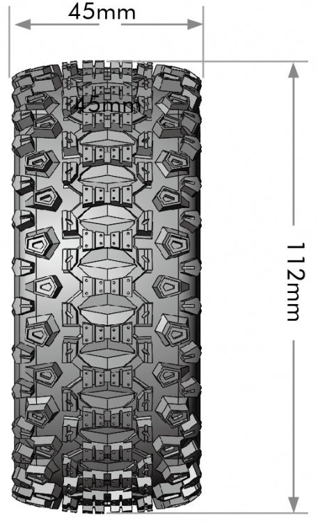 Tires &amp; Wheels SC-UPHILL (Removable Hex 4pcs) Soft (2)