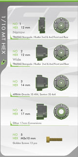 Tires &amp; Wheels ST-PIONEER 1/10 Soft (Removable 12, 14 &amp; 17mm Hex) (2)