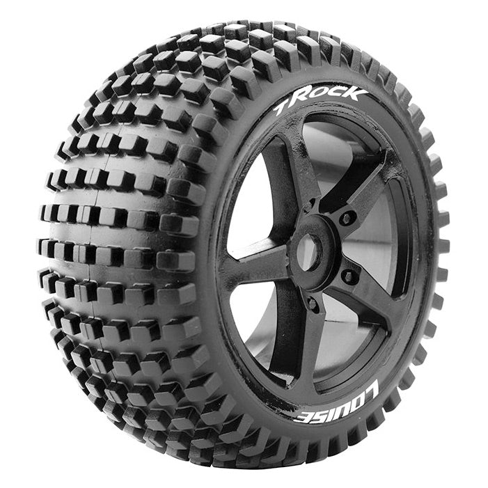 Tires &amp; Wheels T-ROCK 1/8 Truggy Soft Black (2)