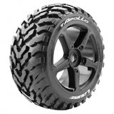 Tires &amp; Wheels T-APOLLO 1/8 Truggy Soft Black (2)