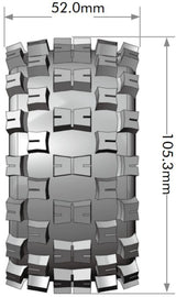 Tires &amp; Wheels ST-MCROSS 1/10 Soft (Removable 12, 14 &amp; 17mm Hex) (2)