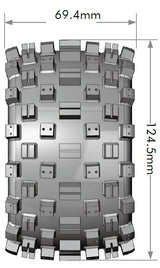 Tires &amp; Wheels MT-ROCK 1/10 Soft (Removable 12, 14 &amp; 17mm Hex) (2)