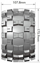 Tires &amp; Wheels MT-CROSS 3,8" Sport (Removable 17mm Hex 0" &amp; 1/2" Offset) (2)