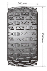 DÃ¤ck &amp; FÃ¤lg MT-PIONEER 1/10 Svart Beadlock (0) Soft MFT (2)*