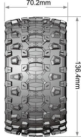 Tires &amp; Wheels MT-UPHILL 1/10 MAXX Soft MFT (Removable 12, 14 &amp; 17mm Hex) (2)