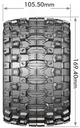 Tires &amp; Wheels MT-UPHILL 3,8" Sport MFT (Removable 17mm Hex 0" &amp; 1/2" Offset) (2)