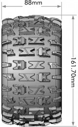 Tires &amp; Wheels ST-PIONEER 3,8" Sport MFT (Removable 17mm Hex 0" &amp; 1/2" Offset) (2)