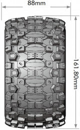 Tires &amp; Wheels ST-UPHILL 3,8" Sport MFT (Removable 17mm Hex 0" &amp; 1/2" Offset) (2)