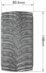 Tires &amp; Wheels MT-CYCLONE Speed 3,8" (Removable Hex 0" &amp; 1/2" Offset) Soft MFT (2)