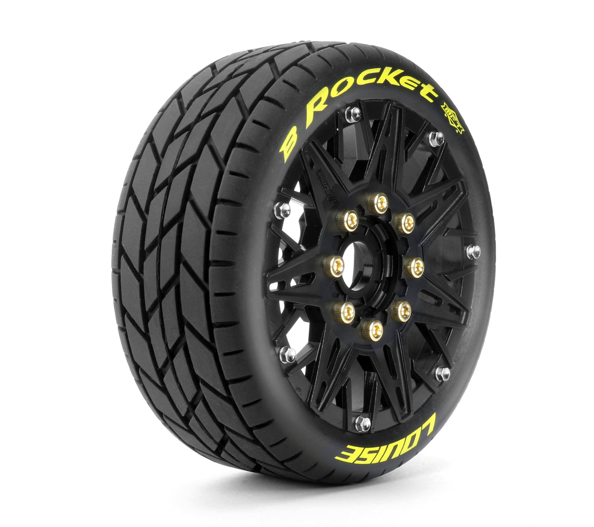 Tires &amp; Wheels B-ROCKET 1/8 Buggy Soft MFT (Removable 17mm Hex 0" &amp; 1/2" Offset) (2)