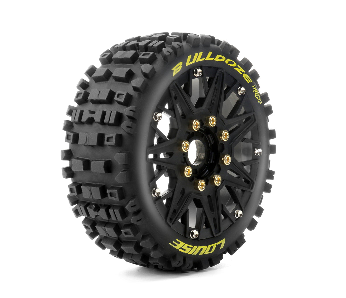 Tires &amp; Wheels B-ULLDOZE 1/8 Buggy Soft MFT (Removable 17mm Hex 0" &amp; 1/2" Offset) (2)