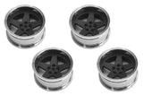 Wheels Drift 5-Spoke Matte Black (2,4,6,8mm Offset) 12mm Hex (4)