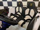 Lamborghini Aventador 2-personers 24 volt med drift hvid
