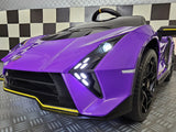 Børnebil Lamborghini Auténtica lilla 12 volt