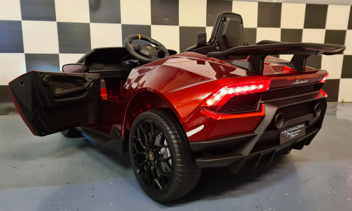 Lamborghini Huracan elektrisk børnebil 12 volt m. fjernbetjening