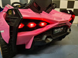 Lamborghini Sian 12V elbil för barn – 1 person, rosa
