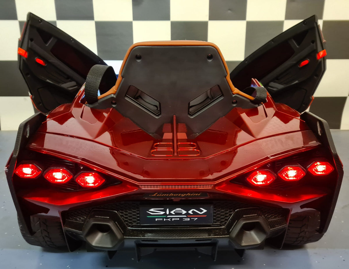 Lamborghini Sian 12V elbil för barn – 1 person, röd