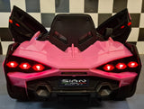 Lamborghini Sian 12V elbil för barn – 1 person, rosa