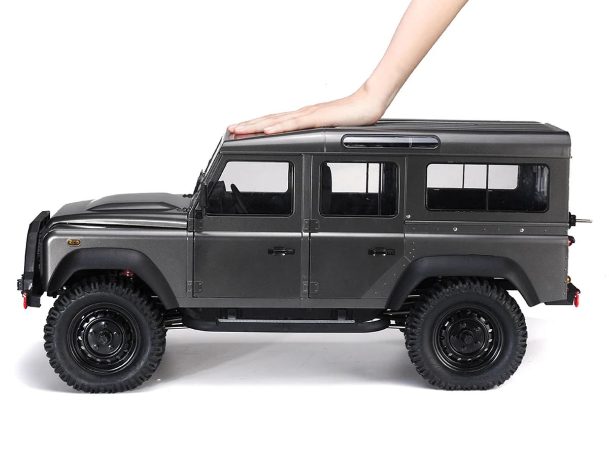 Land Rover Defender D110 4WD - 5-dörrars mycket detaljerad 1:8 crawler