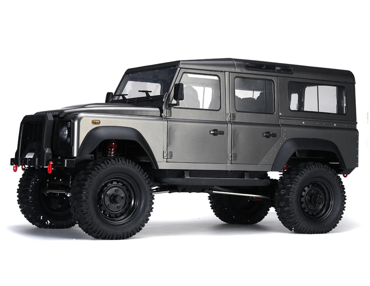 Land Rover Defender D110 4WD - 5-dörrars mycket detaljerad 1:8 crawler