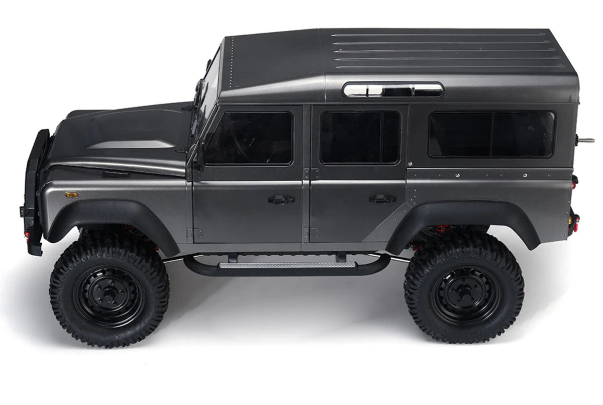 Land Rover Defender D110 4WD - 5-dörrars mycket detaljerad 1:8 crawler
