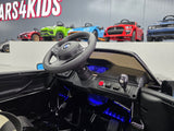 BMW M5 24 volt metallic sort børnebil