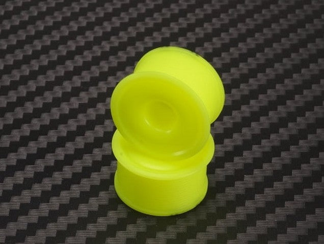 PN Racing MA4089R2-19 - Mini-Z AWD Machine Delrin Cut Yellow Formula 11x19mm Flanged Wheel R2