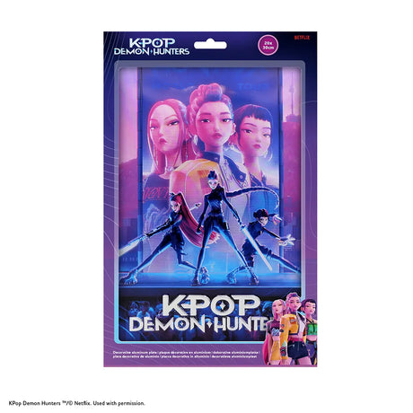 Embossed aluminum poster - KPop Demon Hunters