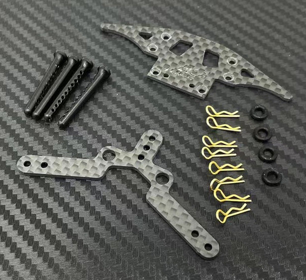 MC3WLS LBMK - Lexan Body Mounting Kit For Kyosho™ MR-03 (Black)