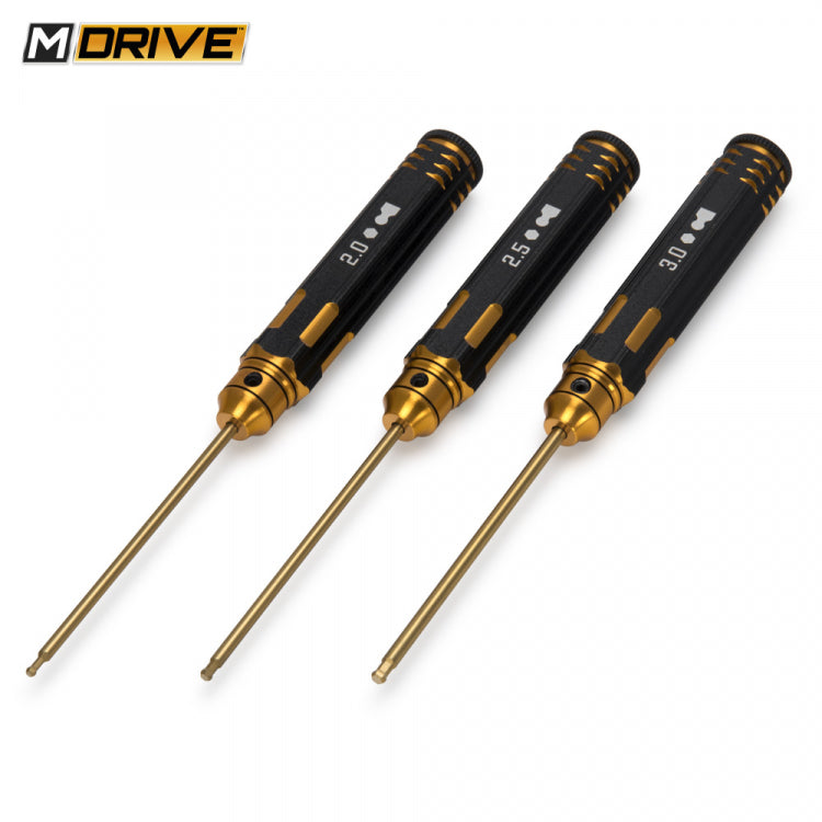 Pro TiN Allen Wrench Ball Hex Tool Set 2, 2.5 &amp; 3mm