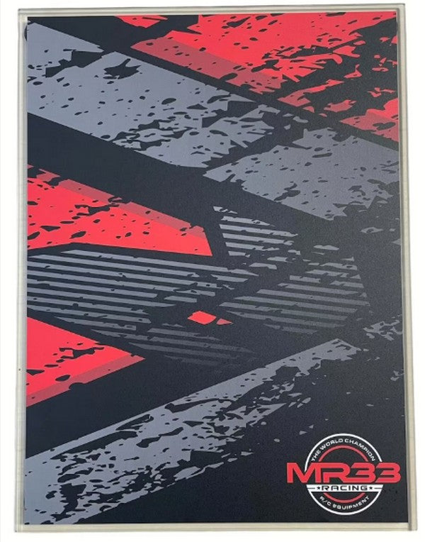 MR33 Glas Setup Board 400 x 300 x 6mm with Bag - Red/Black
