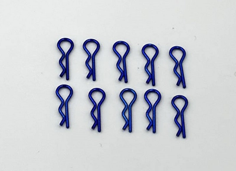 Marka Racing Body Clips 1/28 Blue (10Pcs)