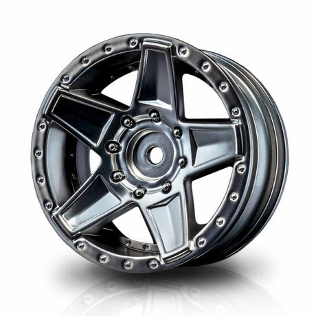 DISC.. Flat silver 648 1.9" wheel (+5) (4)