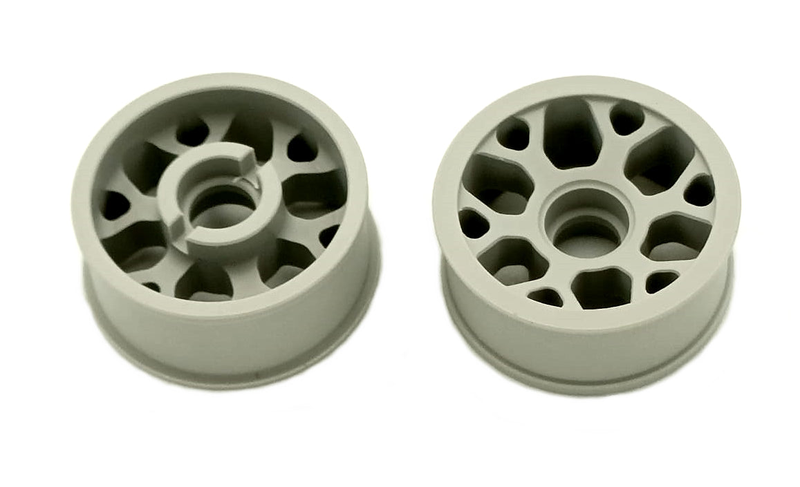 Marka Racing 1:28 Mini-Z 2WD CNC Delrin Flanged FRONT Wheel 8.5x20mm +3 Offset (LIGHT GREY)