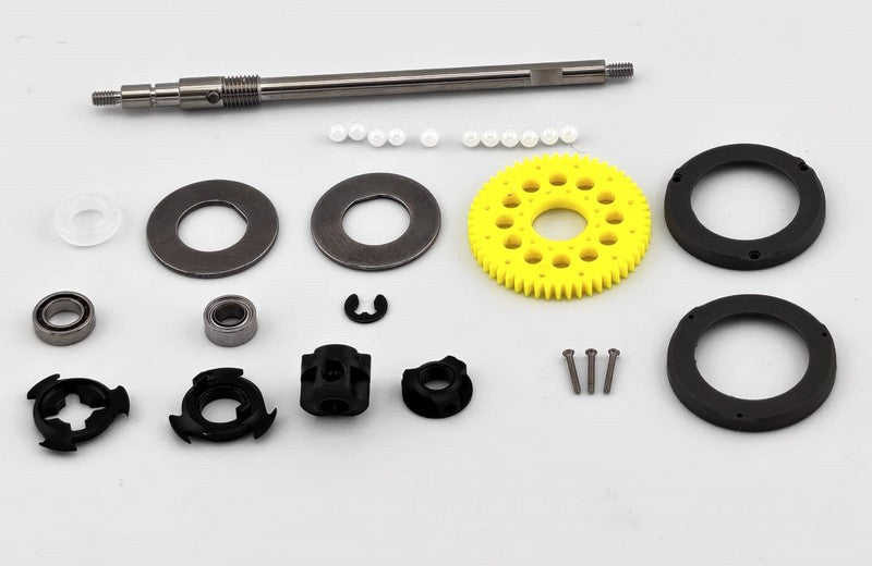 Marka Racing MZR-2321 - 1:28 Enclosed 64P Ceramic Ball Diff. Set - Black (1Pz)