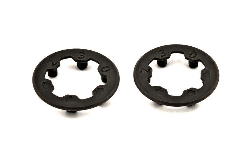 Marka Racing 1:28 Mini-Z Side Wall Flange - DARK GREY 23.0mm (2 Pcs)